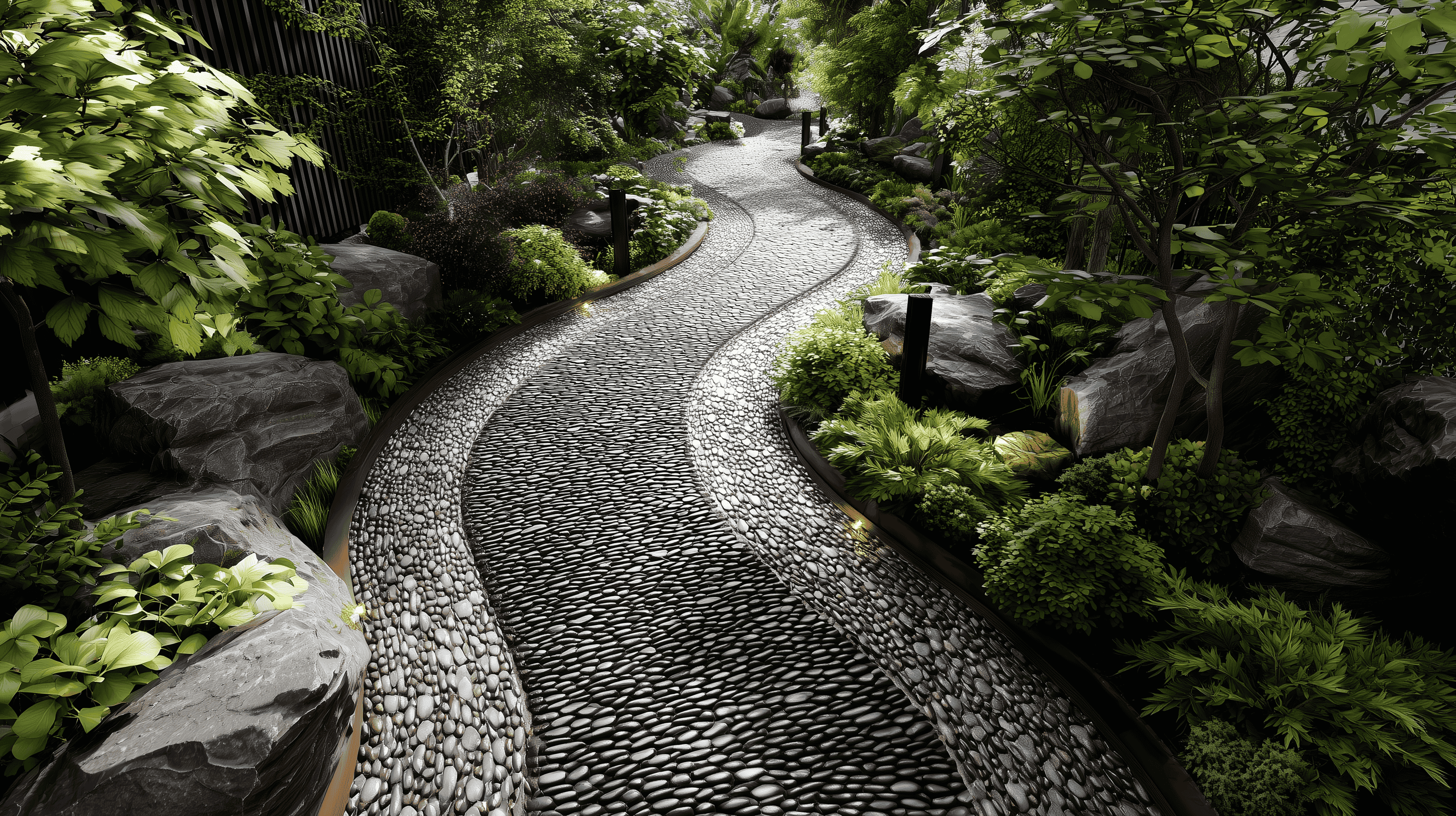 Traditional Turkish courtyard garden